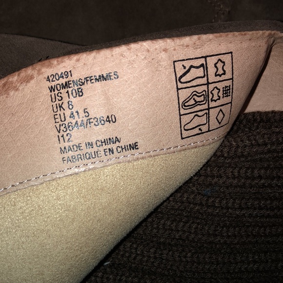 LANDS ENDS CHOCOLATE KNEE HIGH SUEDE SWEATER BOOTS - Picture 5 of 12